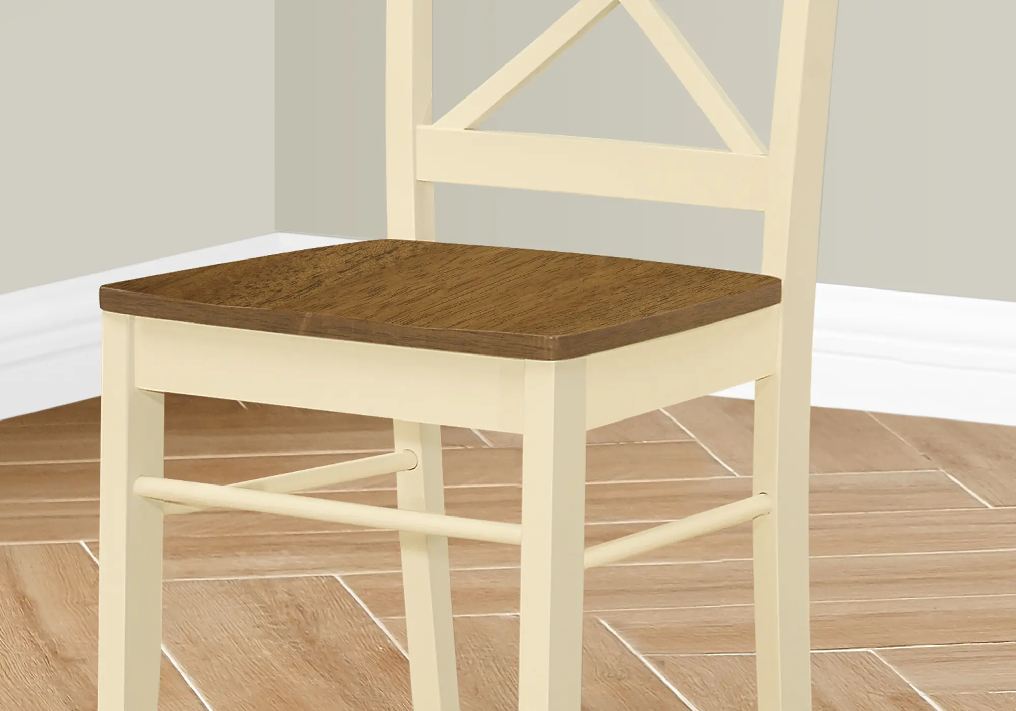Monarch Oak and Cream Dining Chairs, Set Of 2-4