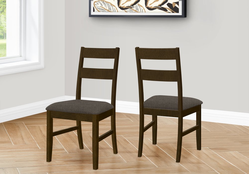 Monarch Brown Solid Wood Dining Chair Set Of 2