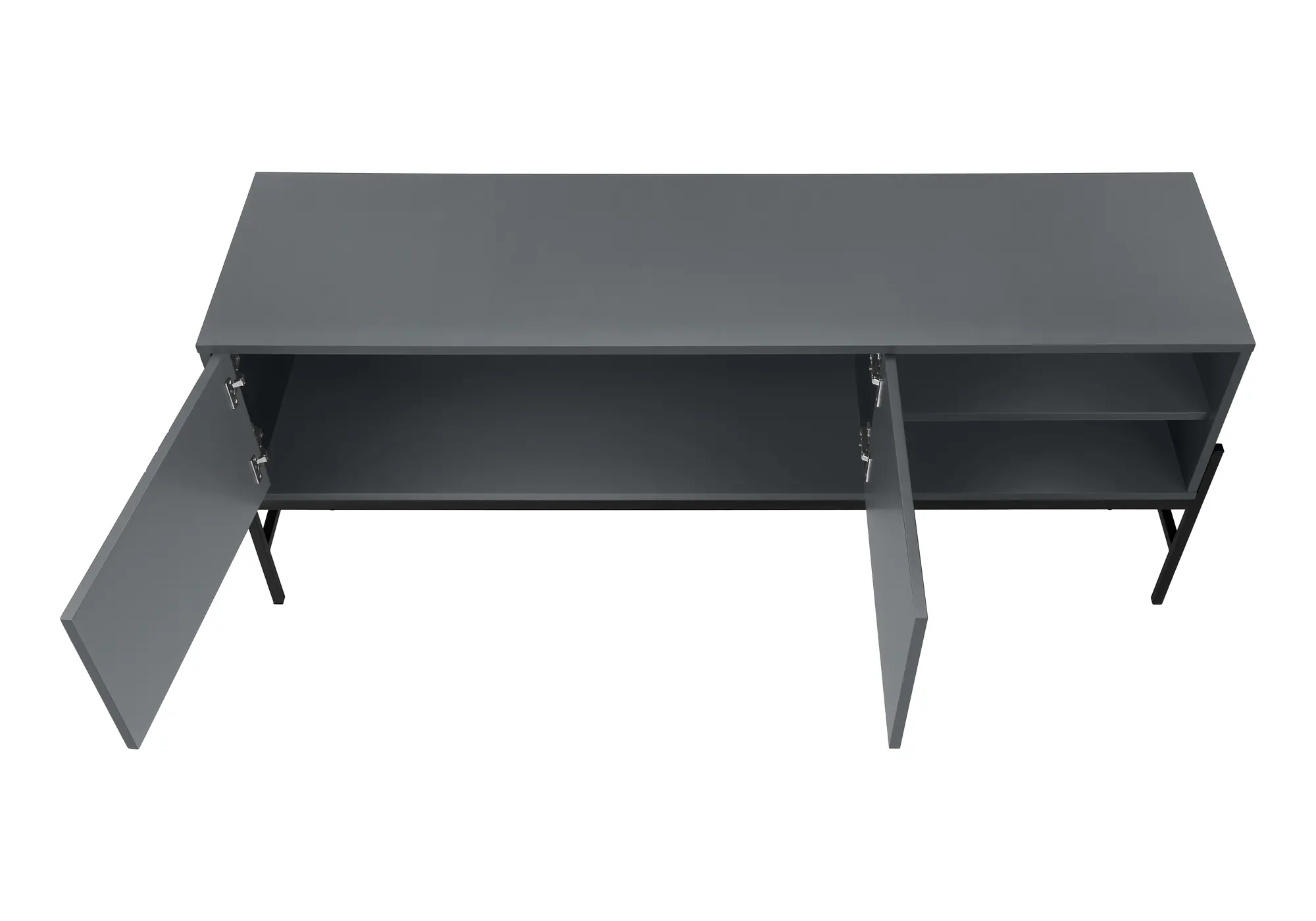 Florence Gray Two Door TV Stand-5