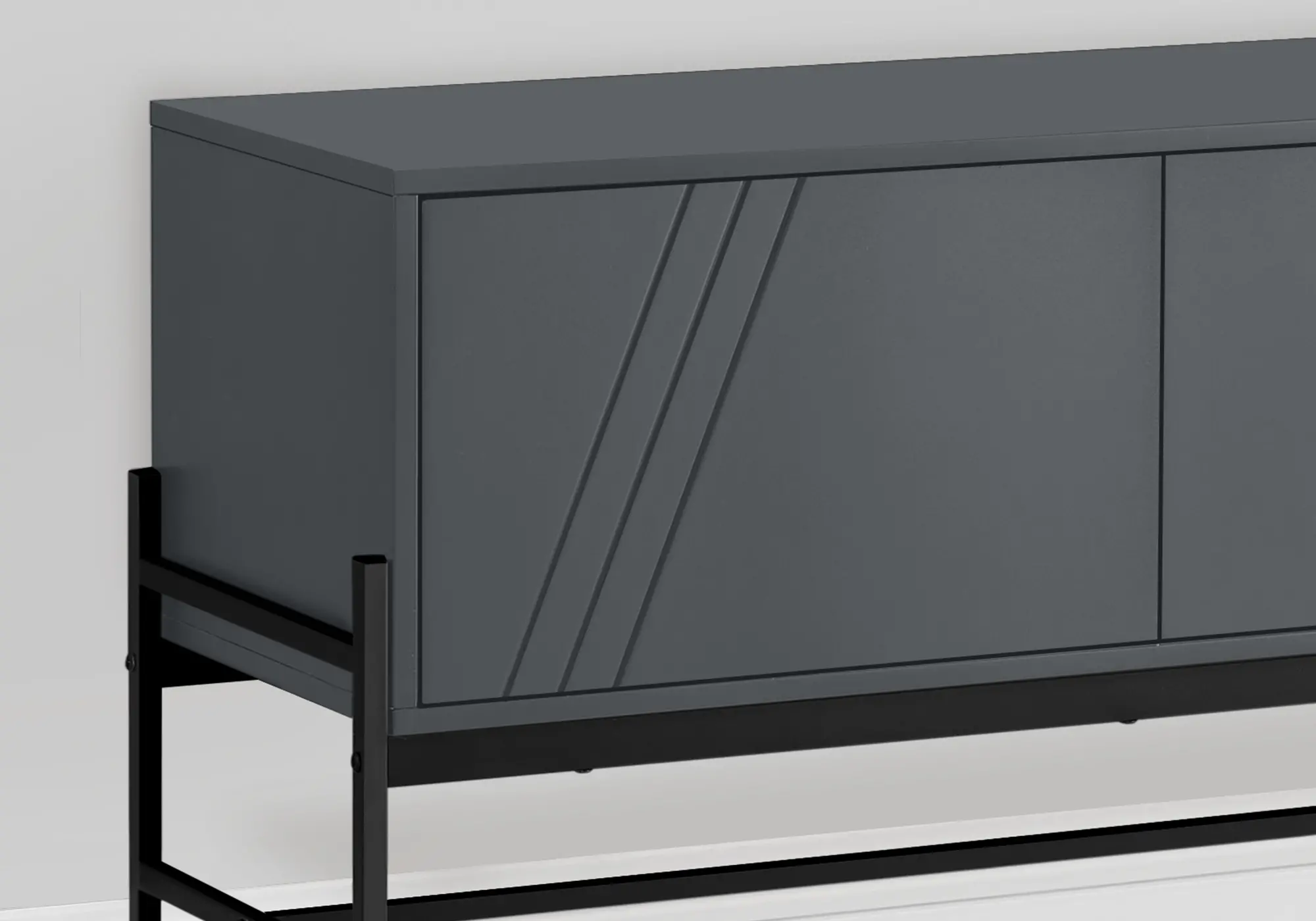 Florence Gray Two Door TV Stand-7