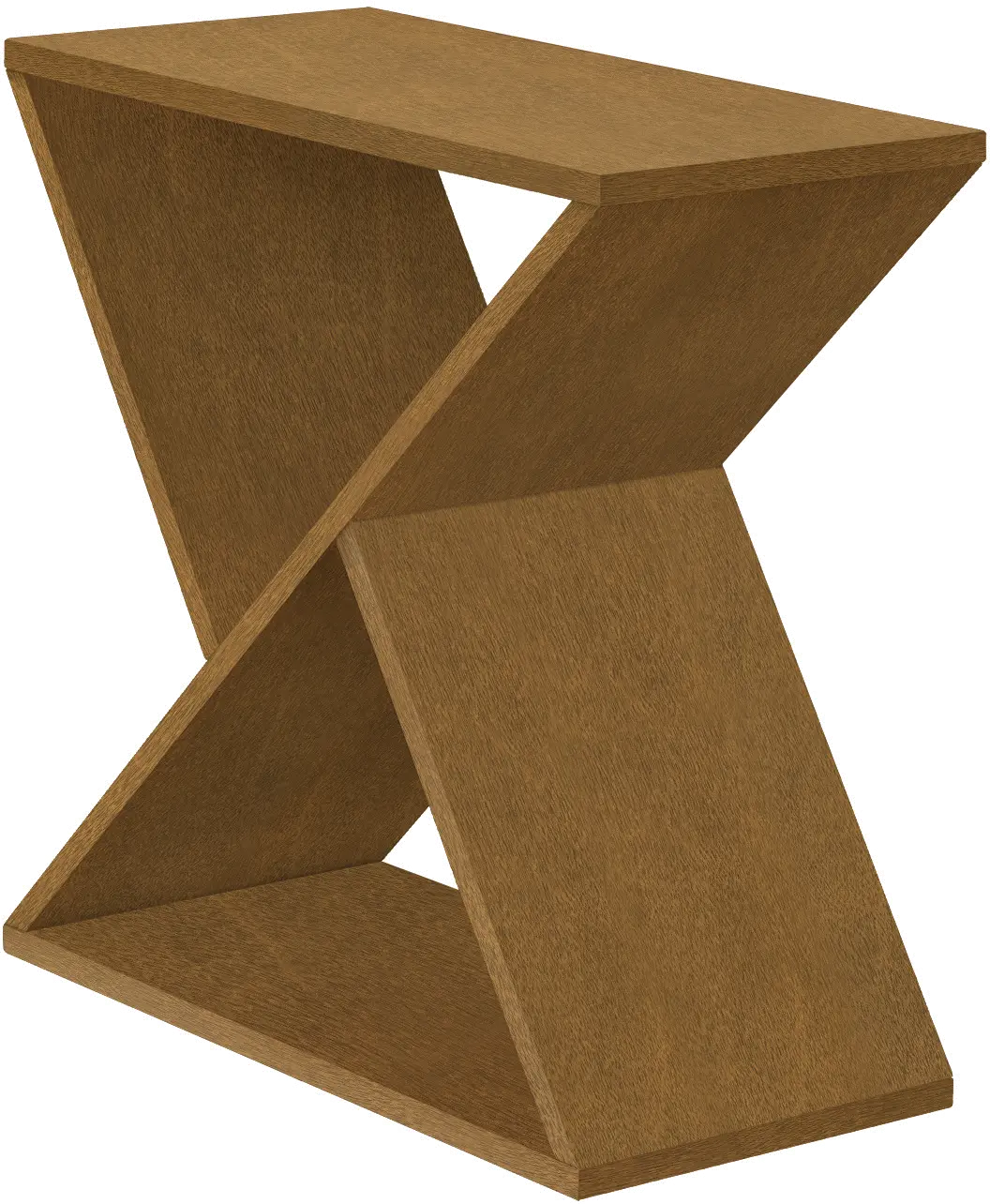 Dasha Contemporary Brown Narrow Accent Table-1