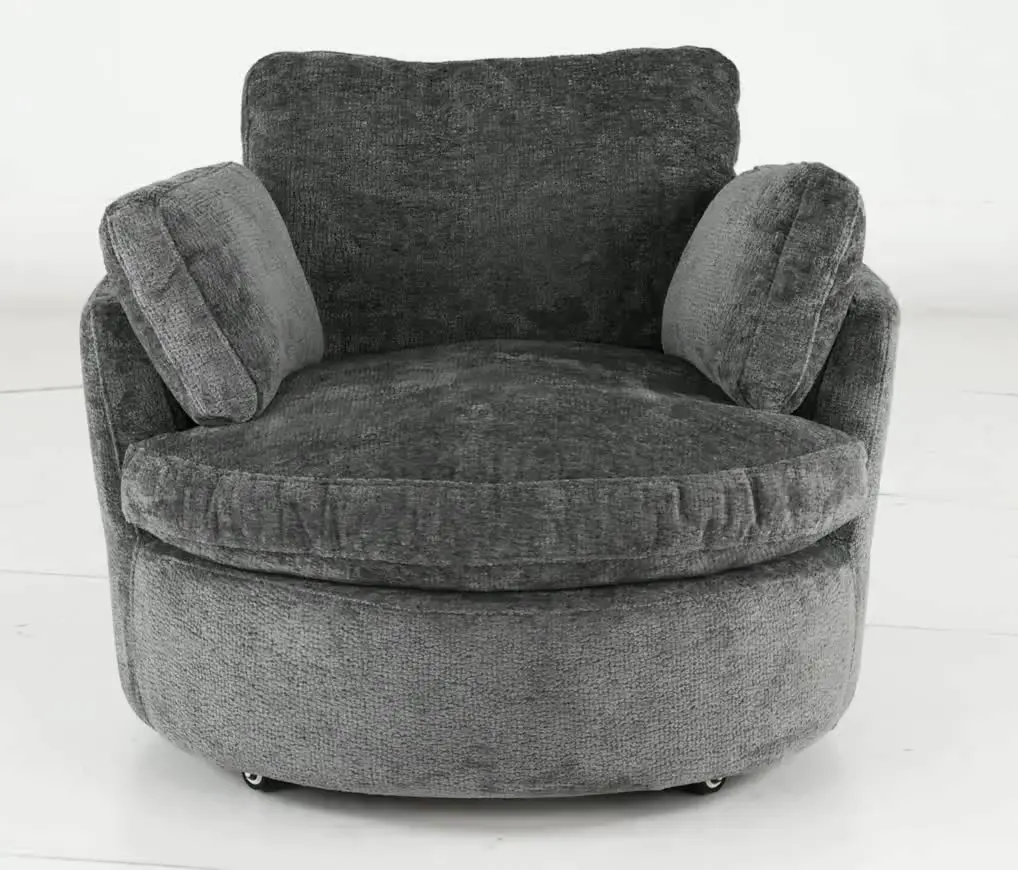 Slider Graphite Gray Swivel Barrel Chair-5