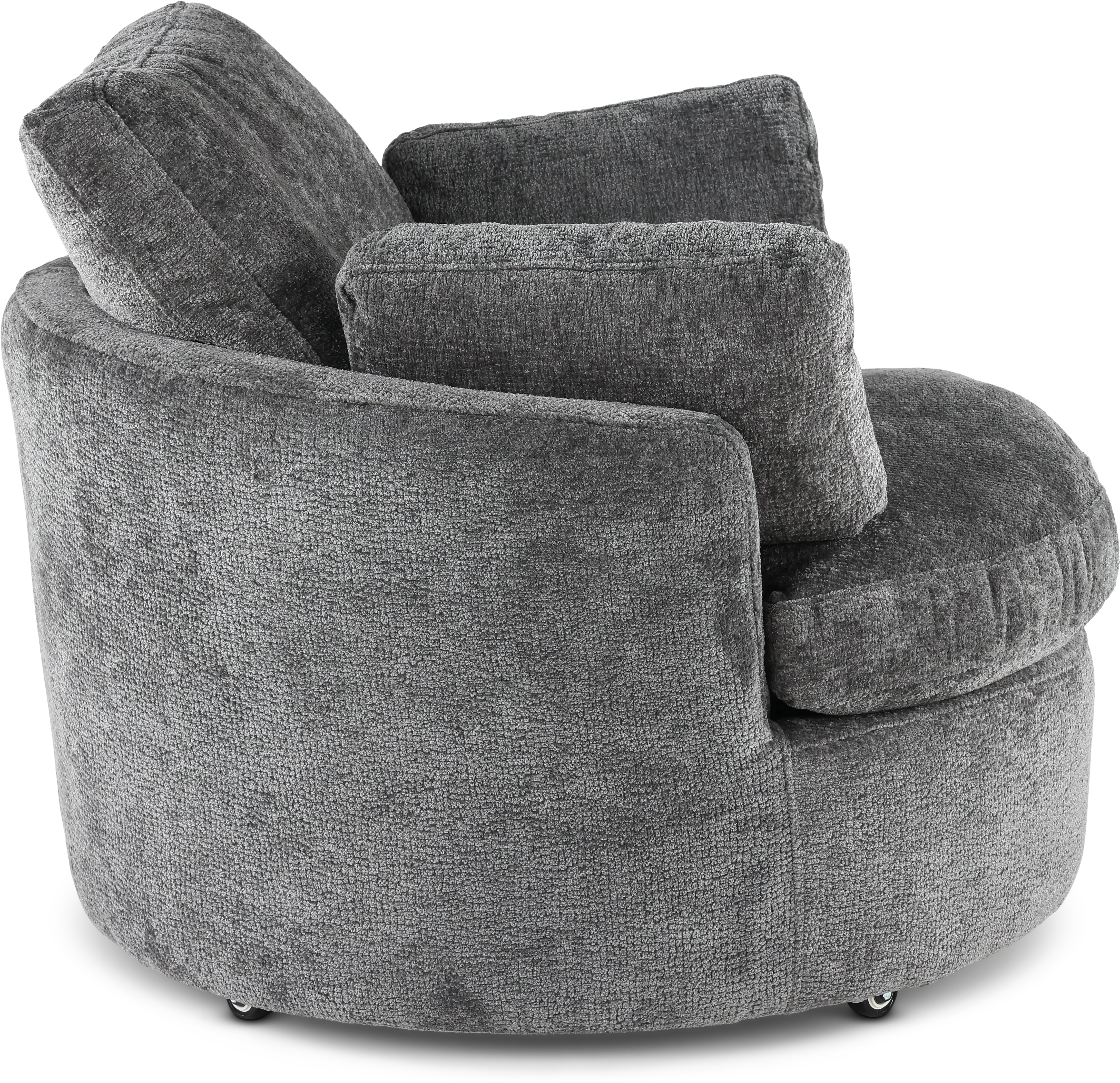 Slider Graphite Gray Swivel Barrel Chair-6