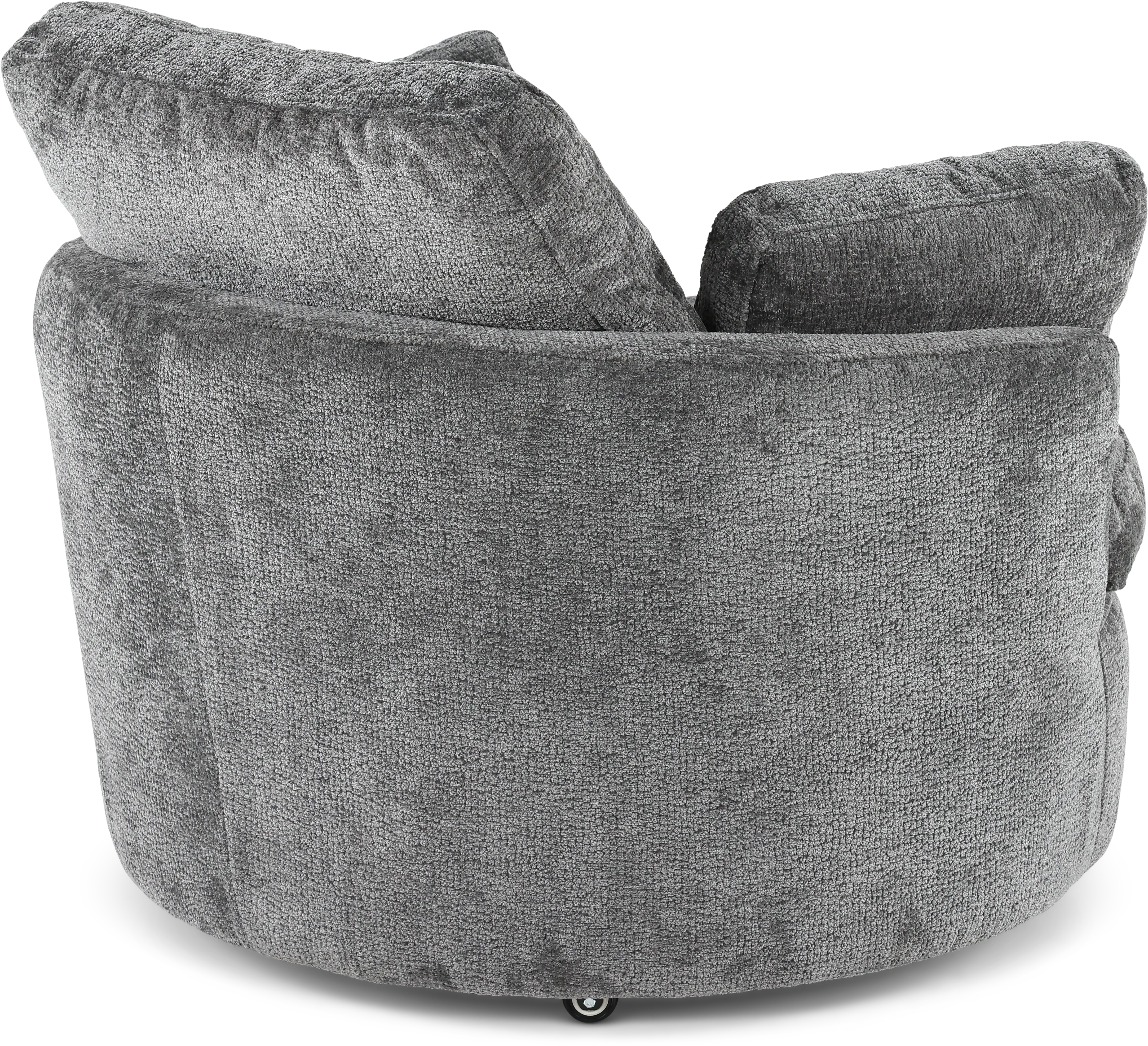 Slider Graphite Gray Swivel Barrel Chair-7