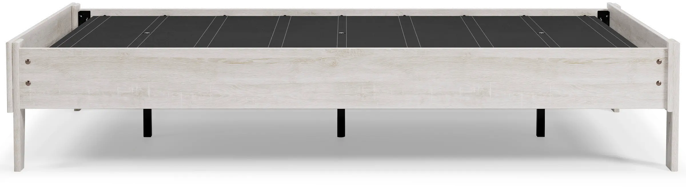 Sutton Whitewash Full Platform Bed-5