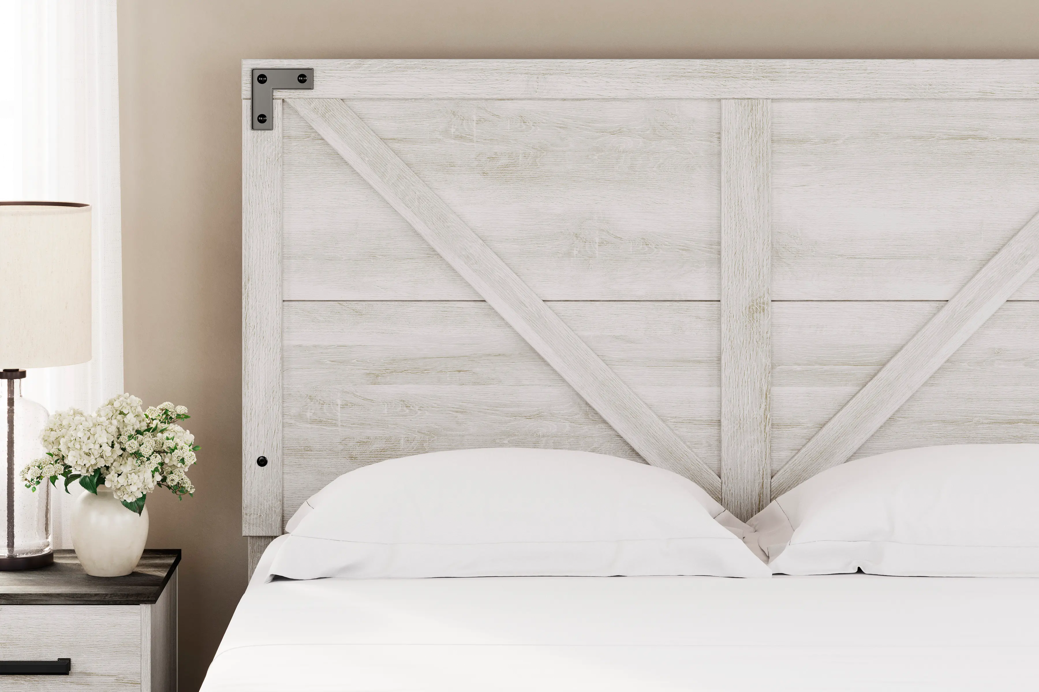 Sutton Queen Crossbuck Panel Headboard-2