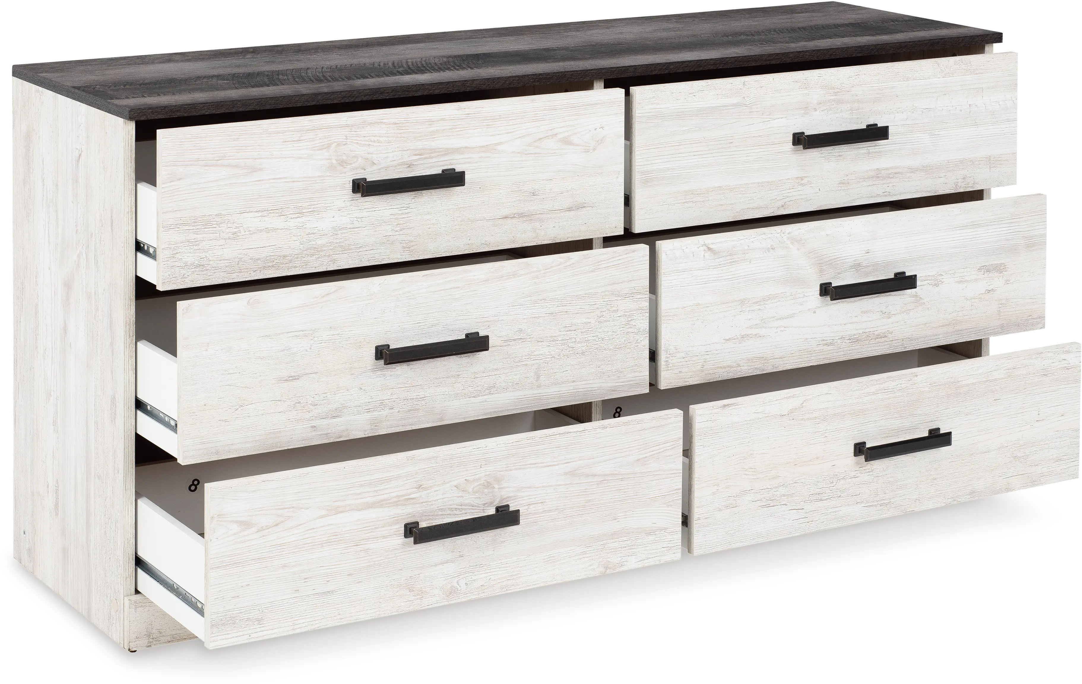 Sutton Whitewash Six Drawer Dresser-3
