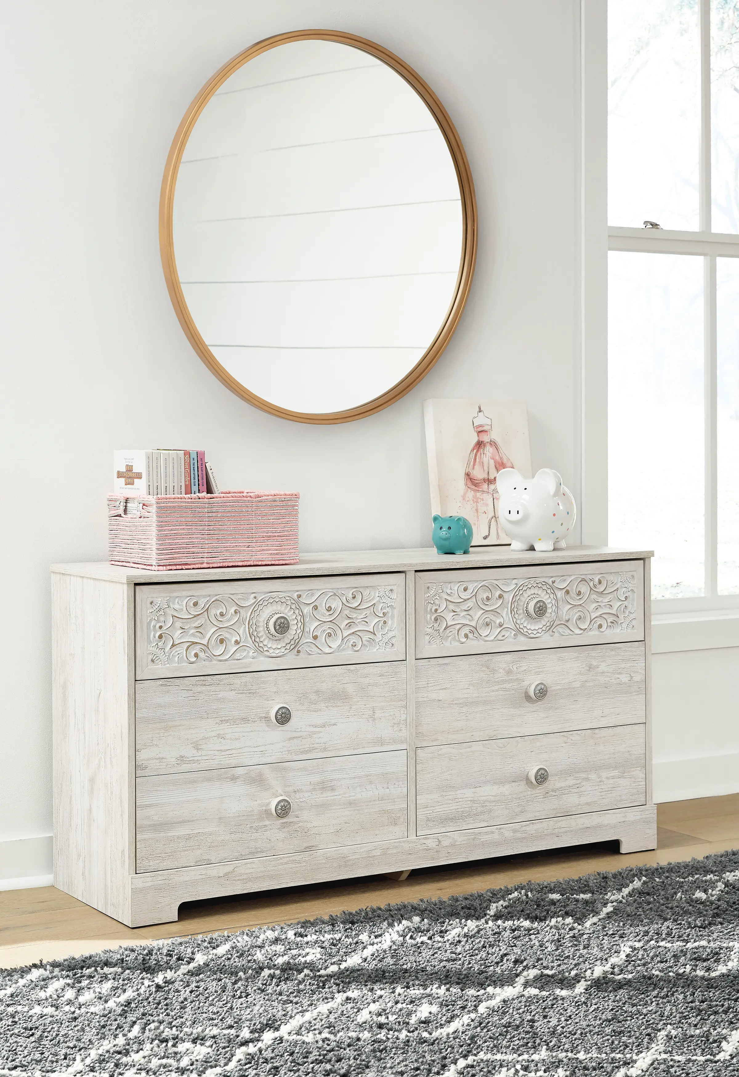 Enola Whitewash Dresser-3