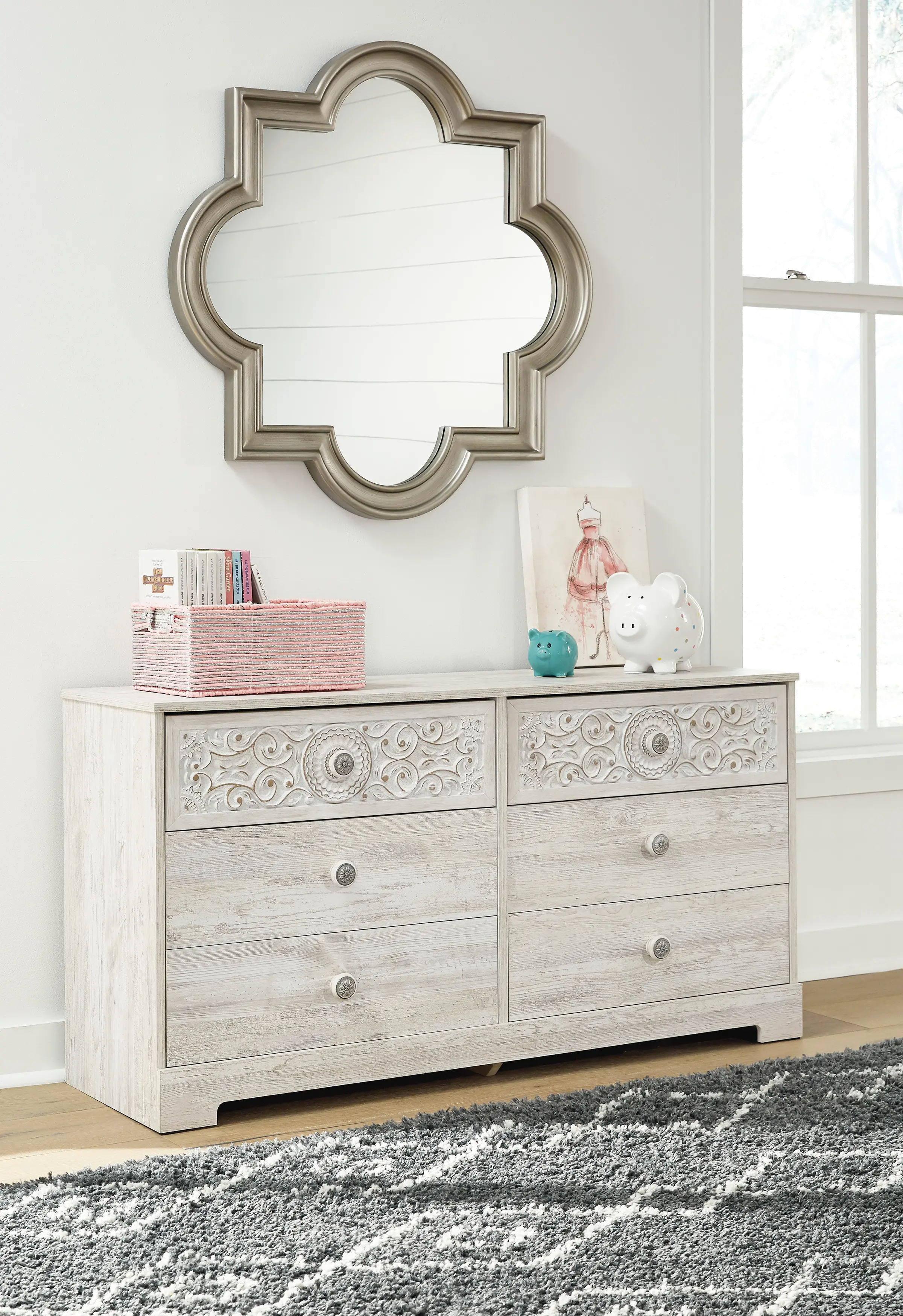 Enola Whitewash Dresser-4
