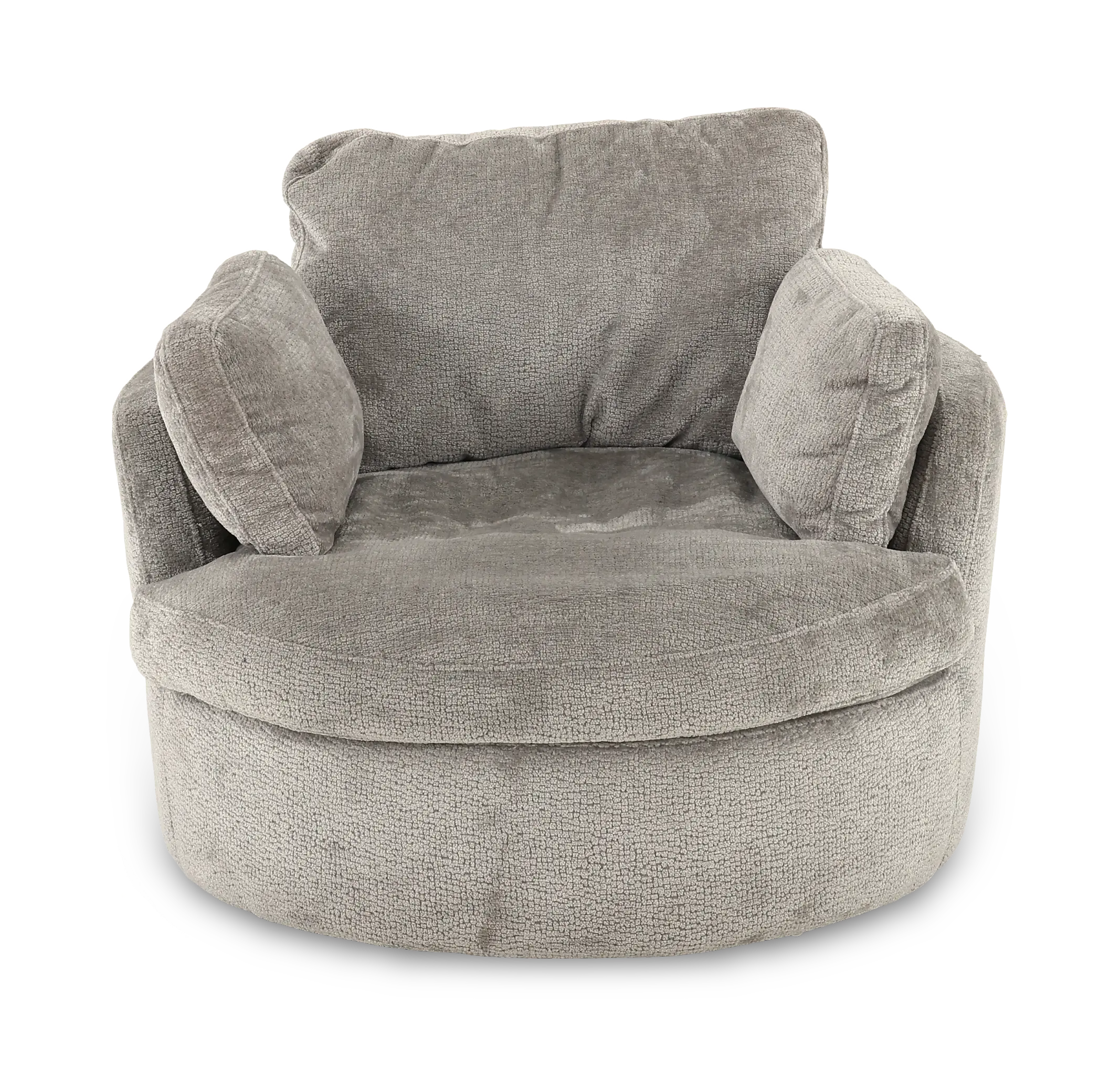 Slider Fog Gray Swivel Barrel Chair-1