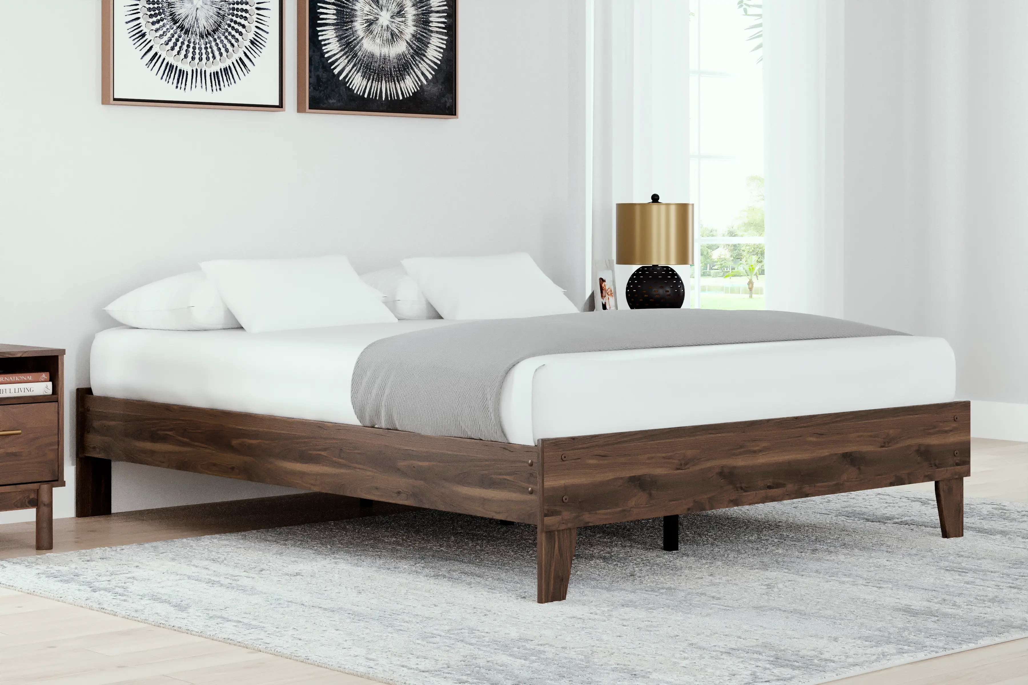 Daxton Brown Queen Platform Bed-2