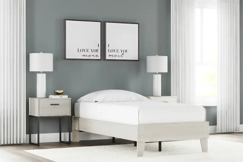 Enola Light Natural Twin Platform Bed