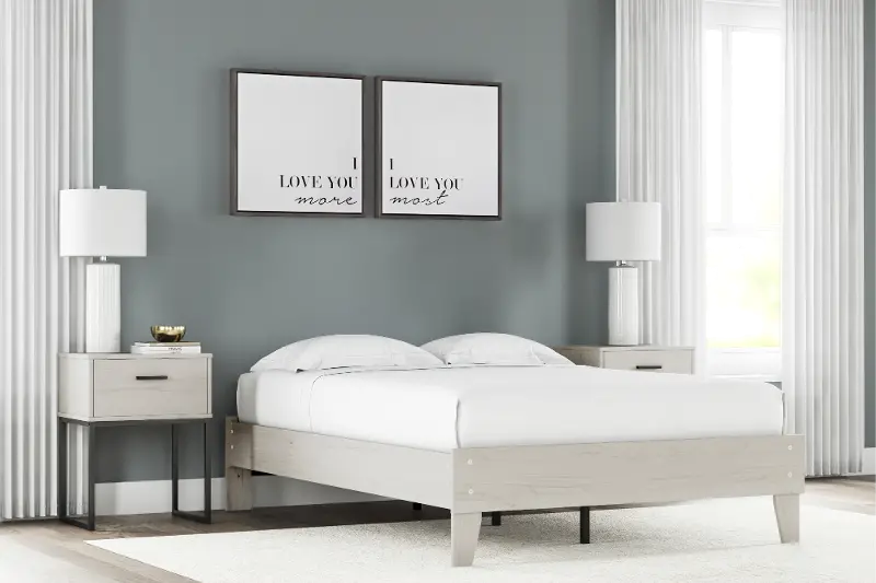 Enola Light Natural Full Platform Bed
