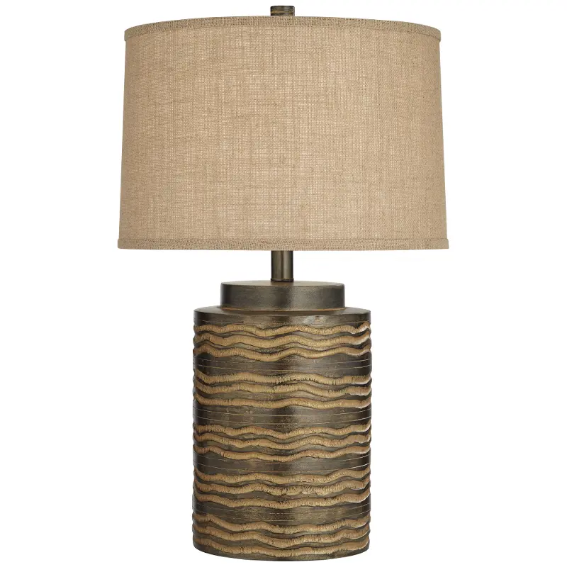 Artiss Brown Waved Table Lamp