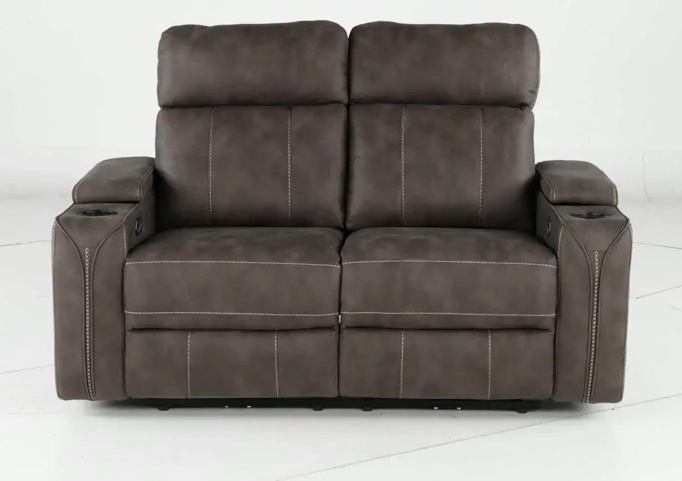 Ultron Dark Gray Power Reclining Loveseat-5