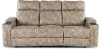 Ultron Beige Power Reclining Sofa