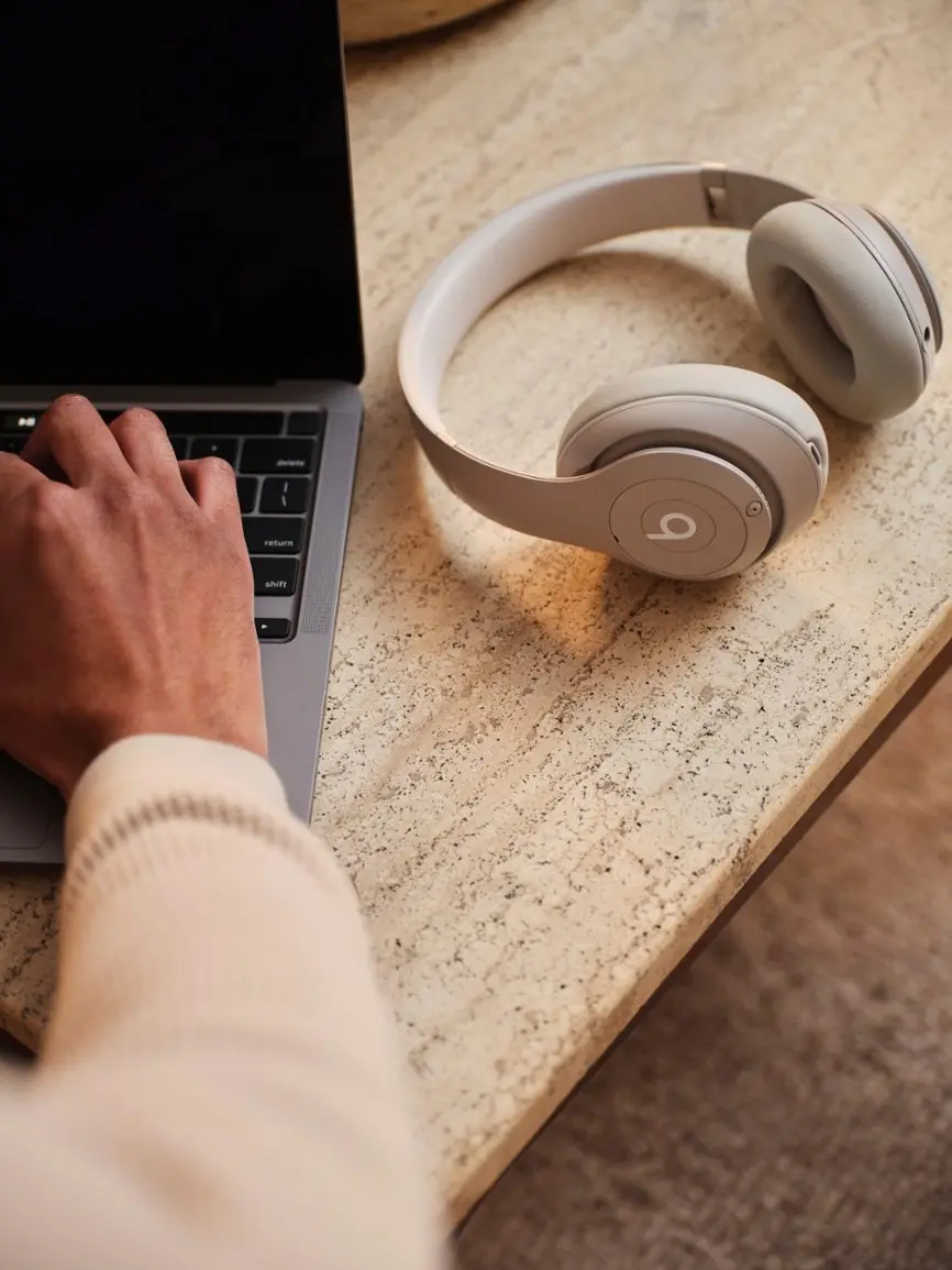 MQTR3LL/A Beats Studio Pro Wireless Noise Cancelling Over-the-Ear Headphones - Sandstone-8