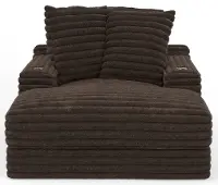 3045-09/1998-09 Comfrey Chocolate Brown Chaise