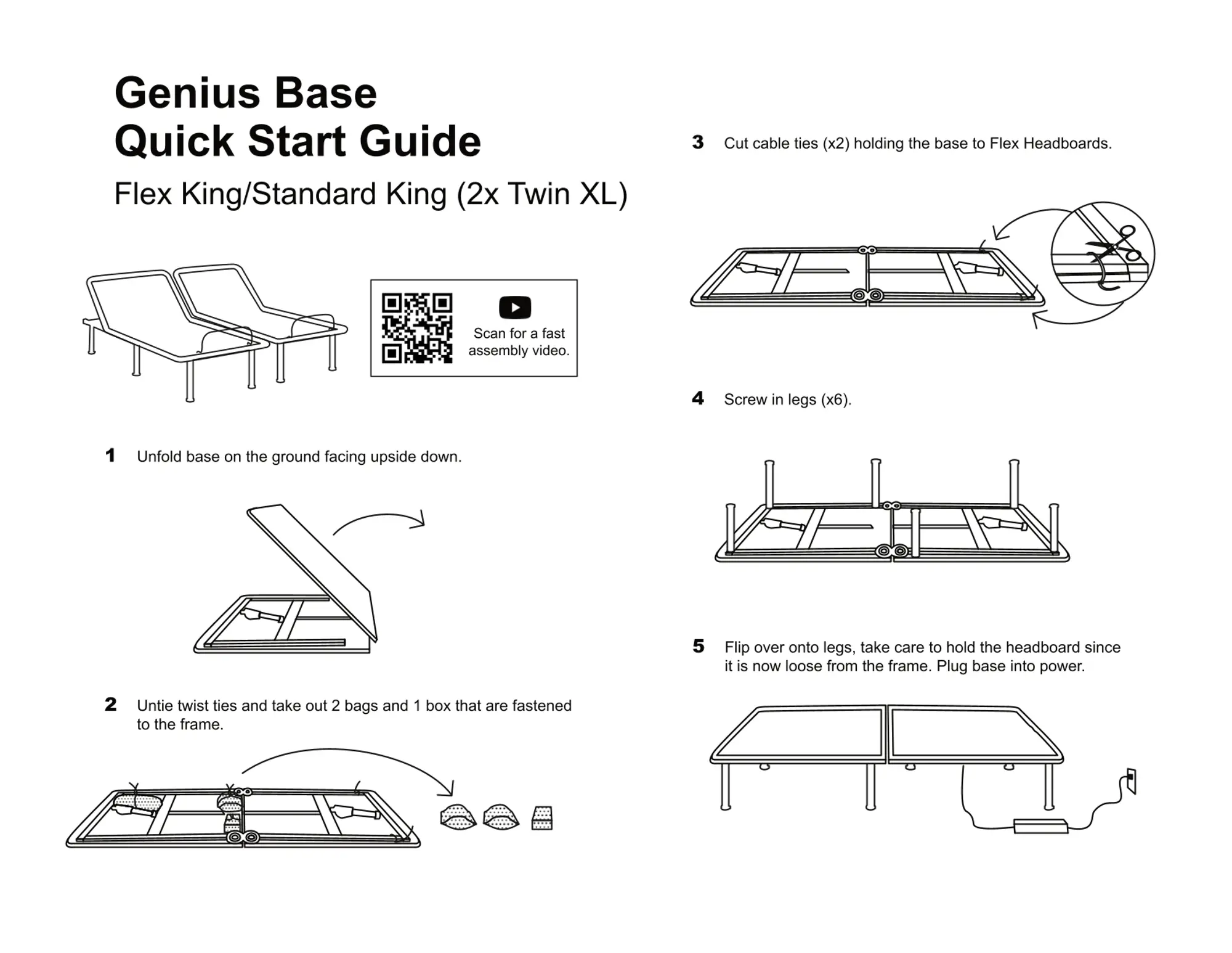 Genius Split-Head Split King Adjustable Base | RC Willey