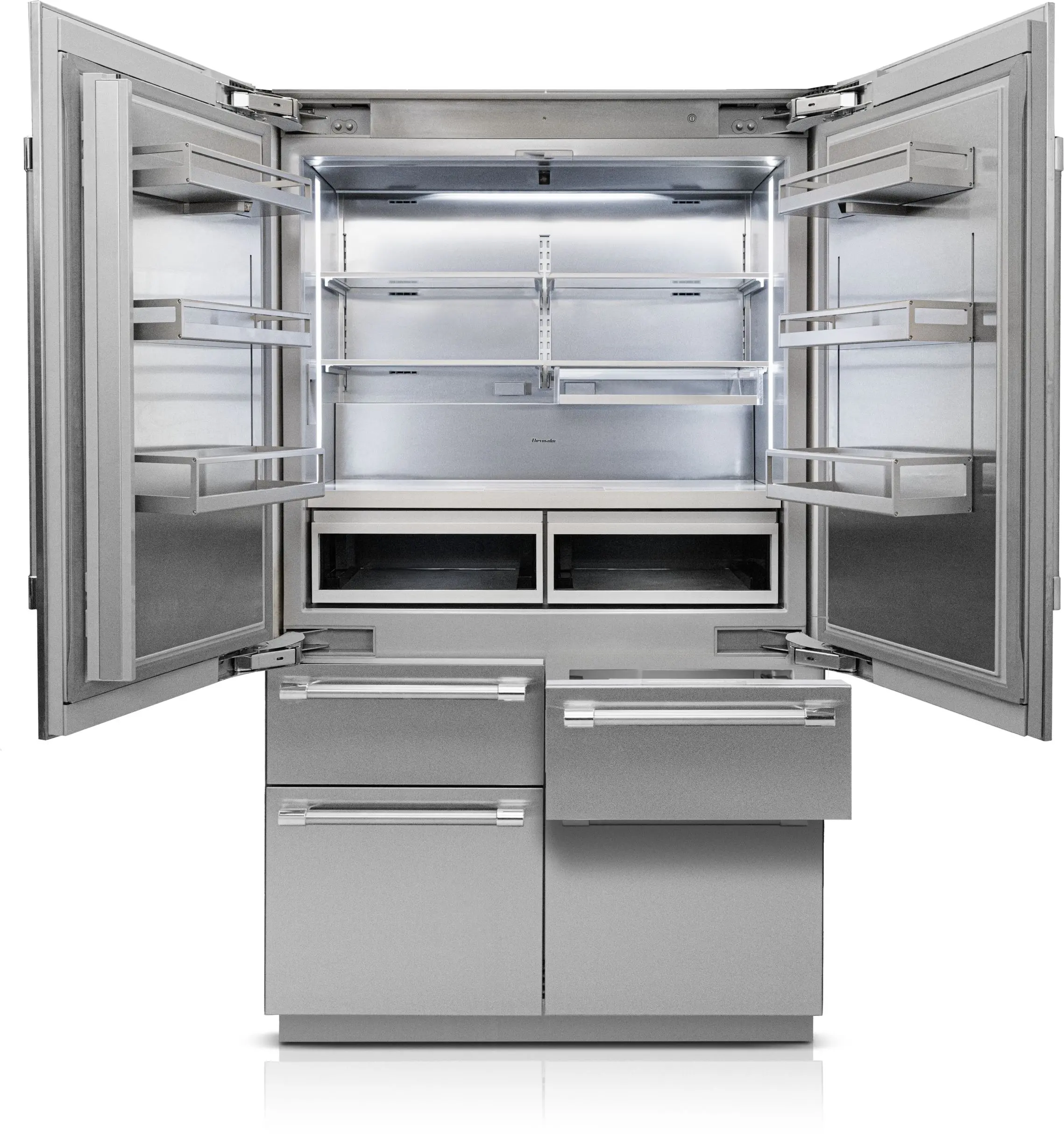 T48BT120NS Thermador 26.8 Cu Ft Built-In French Door Refrigerator - Counter Depth Stainless Steel-6