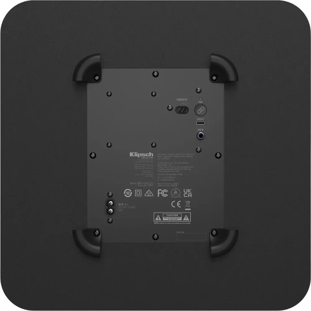 FLEXUS_10IN_SUB_NA Klipsch Flexus SUB 100 Subwoofer for CORE Soundbars - Black-3