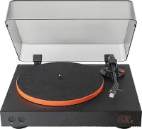 JBLSPINNERBTBLKAM JBL Spinner BT Hi-Res Bluetooth Turntable - Black/Orange