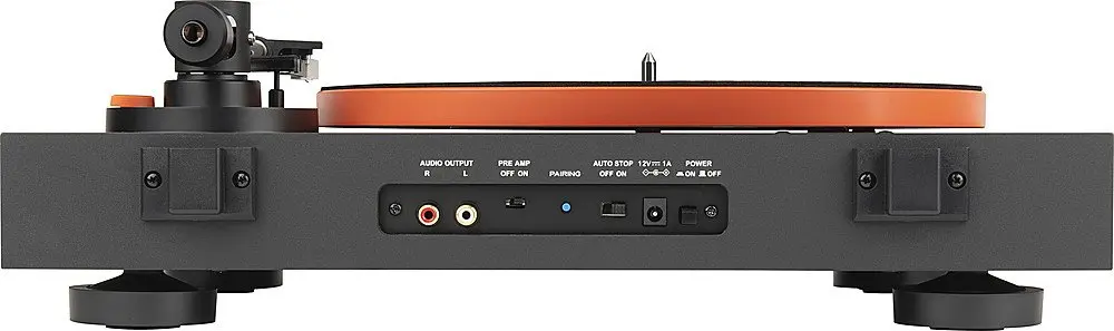 JBLSPINNERBTBLKAM JBL Spinner BT Hi-Res Bluetooth Turntable - Black/Orange-5
