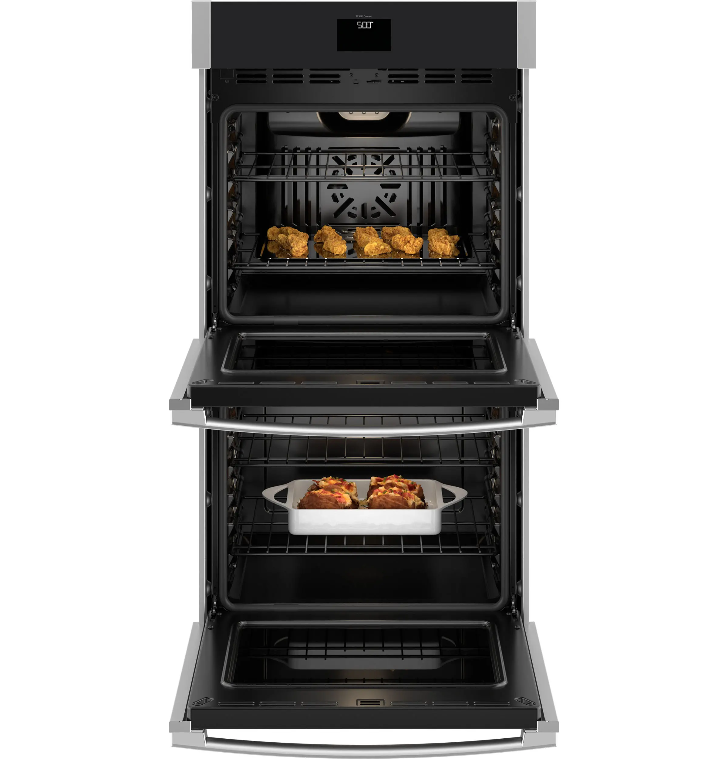 JKD5000SVSS GE 8.6 Cu Ft Smart Built-In Convection Double Wall Oven - Stainless Steel-3
