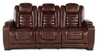 Transformer Dark Brown Leather 3 Piece Power Reclining Sofa
