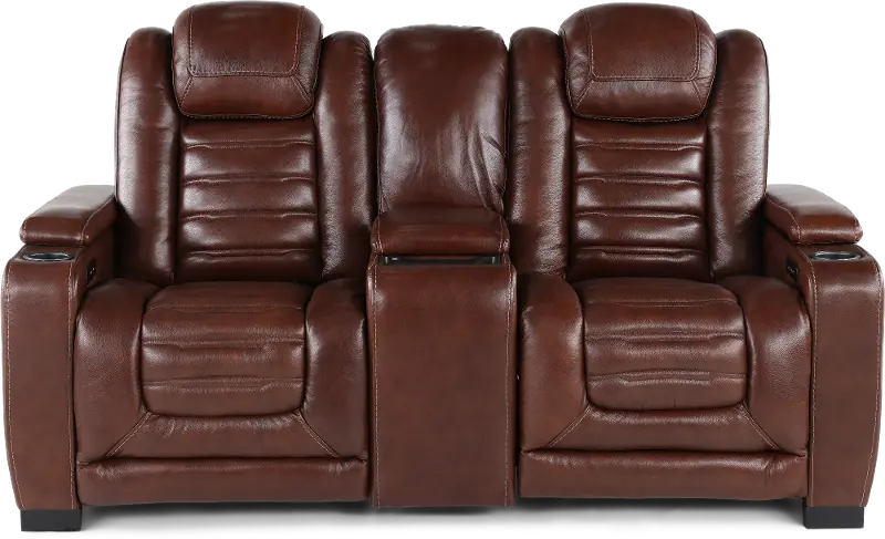 Transformer Walnut 3 Piece Power Reclining Loveseat