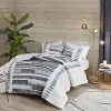 Serena White and Black Queen Comforter Set