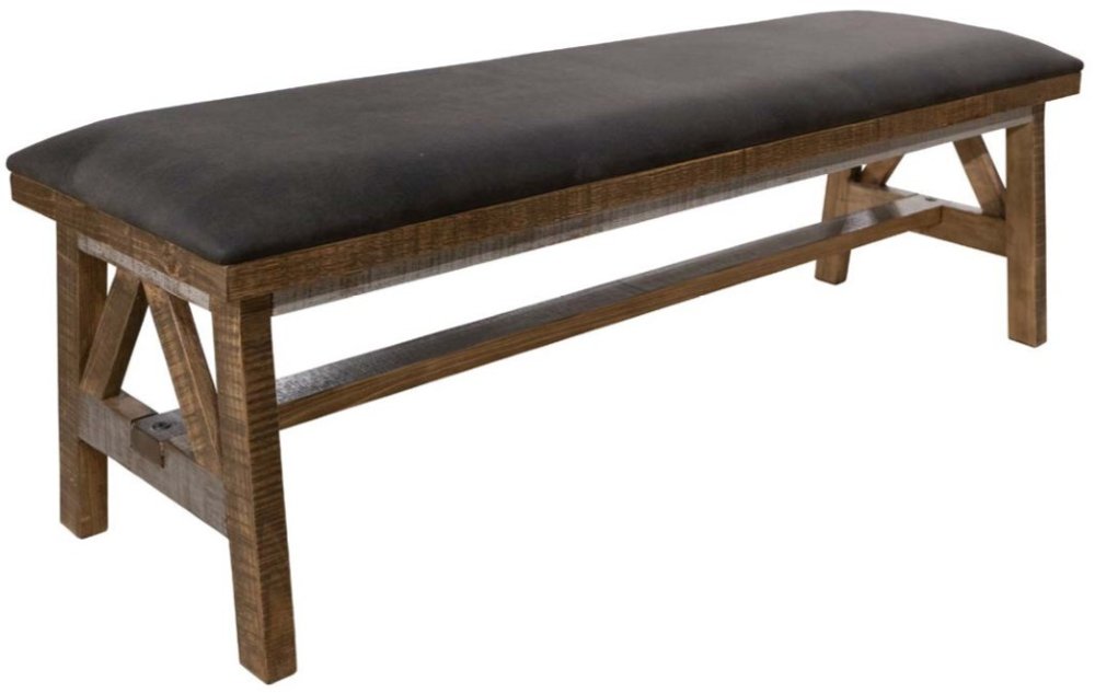 Loft Pine Brown Dining Bench