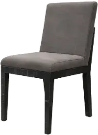 Loft Black and Gray Dining Chair