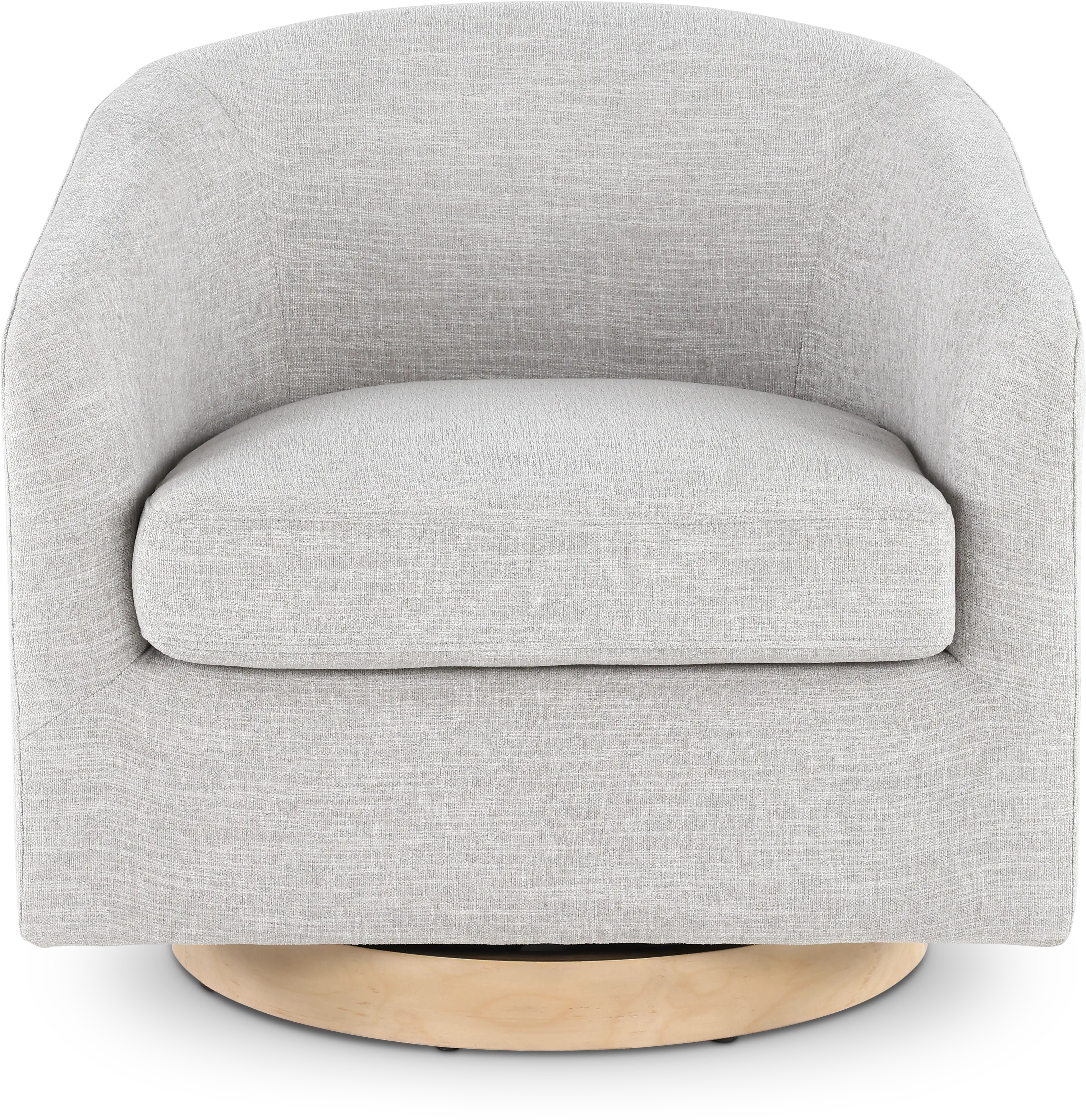 Percy Light Gray Swivel Chair-1