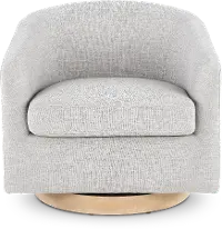 Percy Light Gray Swivel Chair