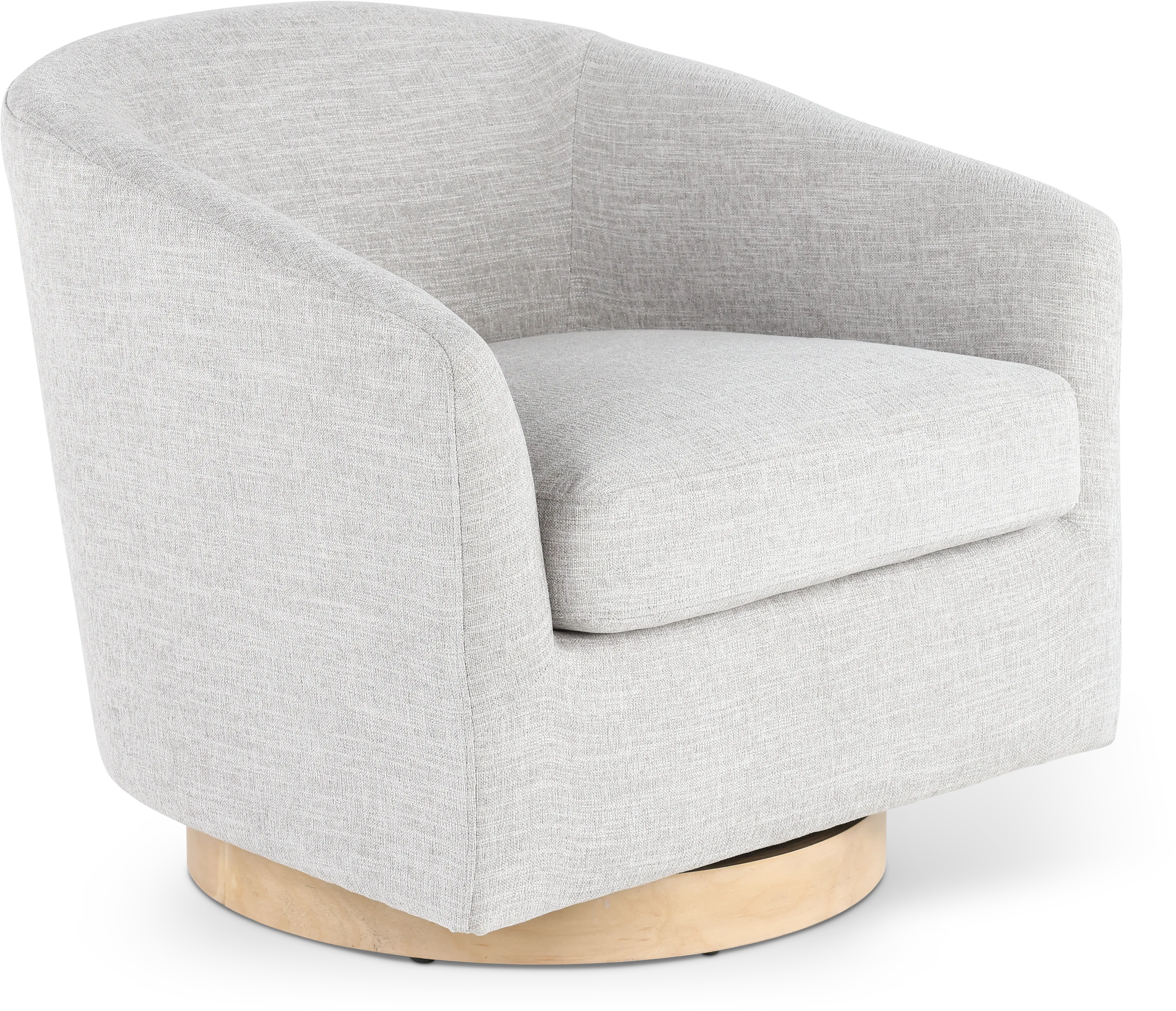 Percy Light Gray Swivel Chair-4