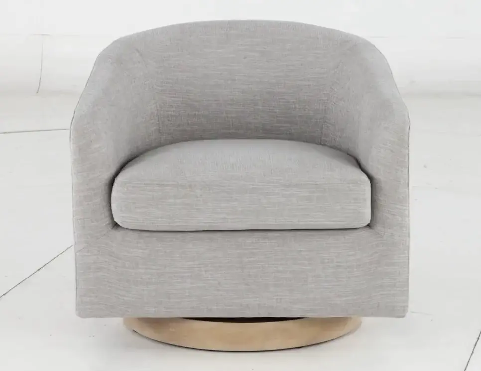 Percy Light Gray Swivel Chair-5