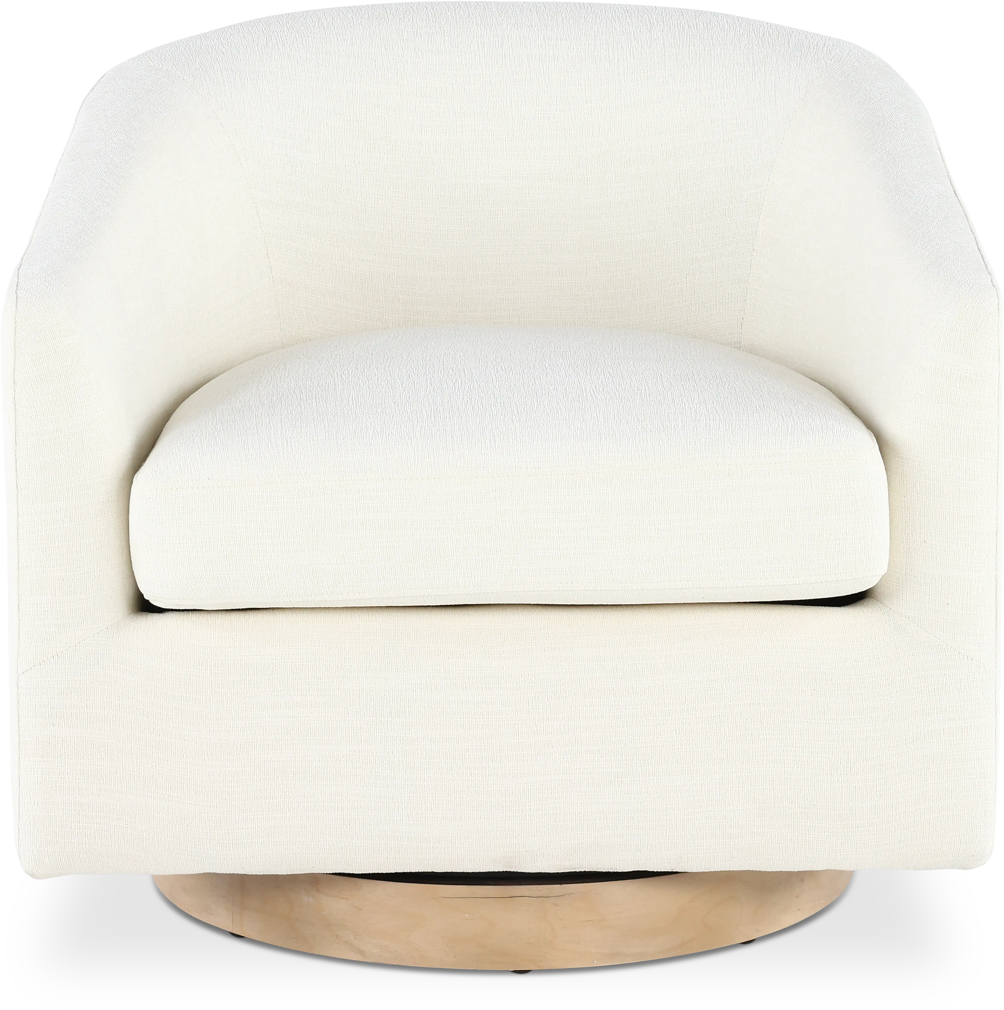 Percy Ivory Swivel Chair-1