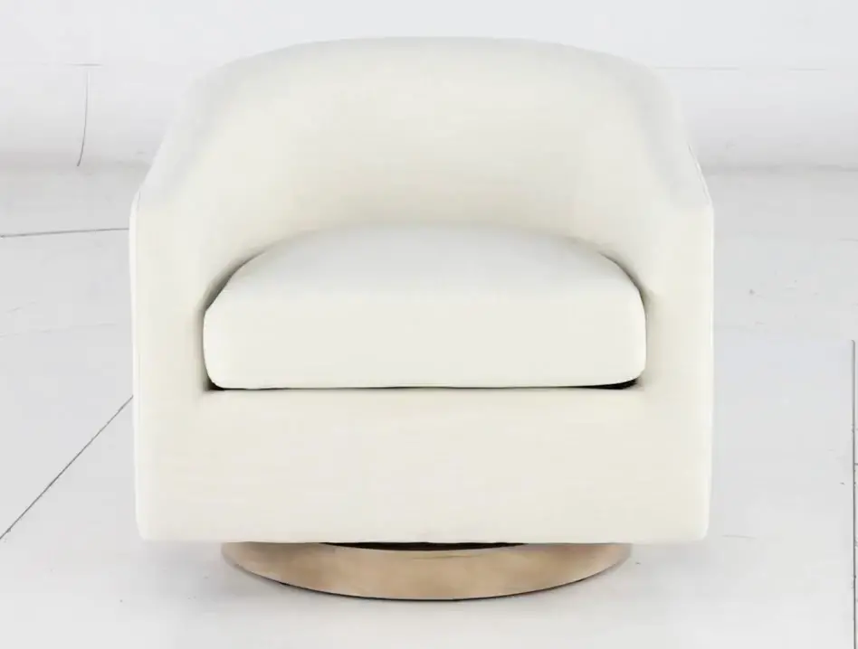 Percy Ivory Swivel Chair-5