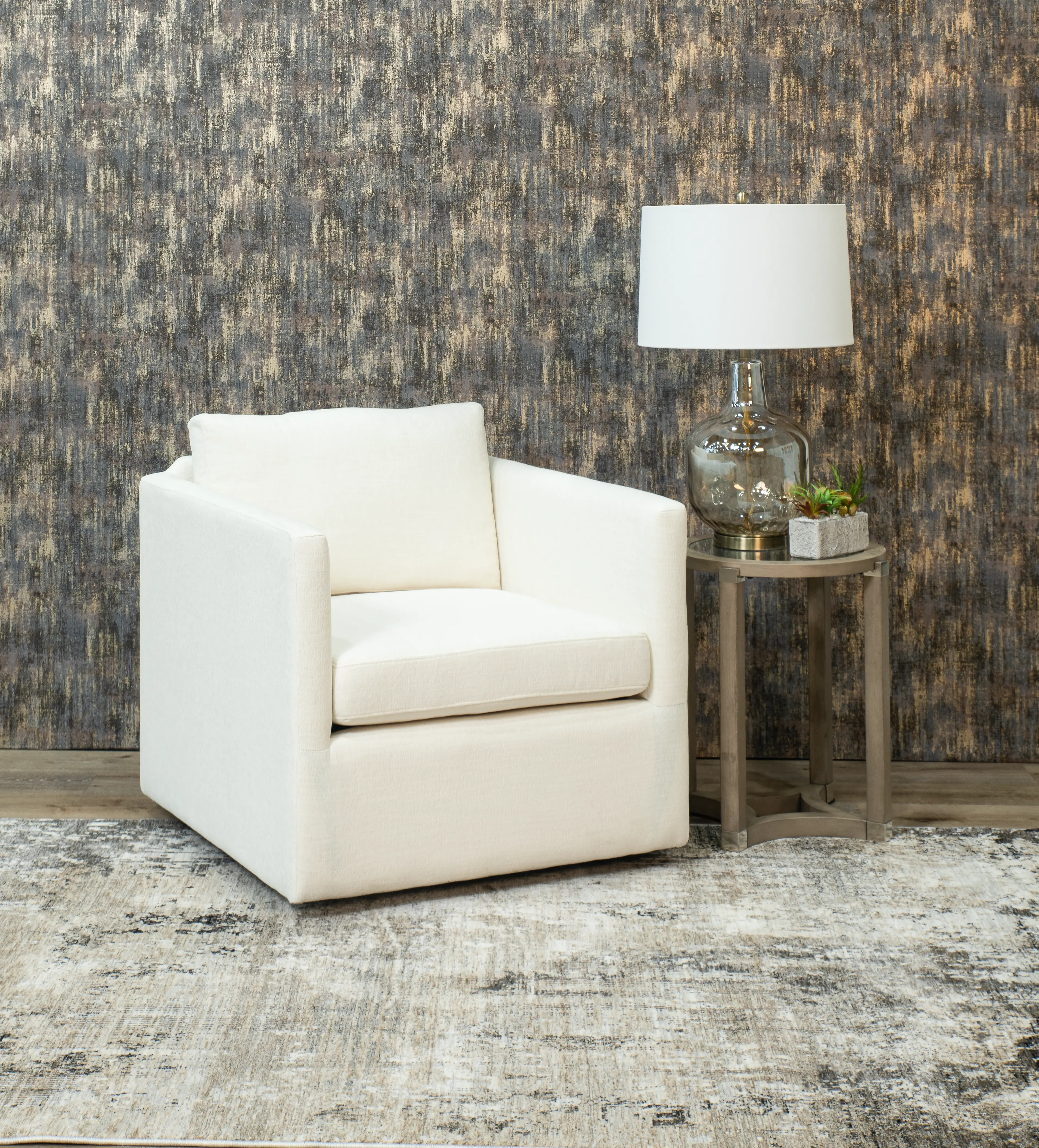 Samson Ivory Swivel Chair-2