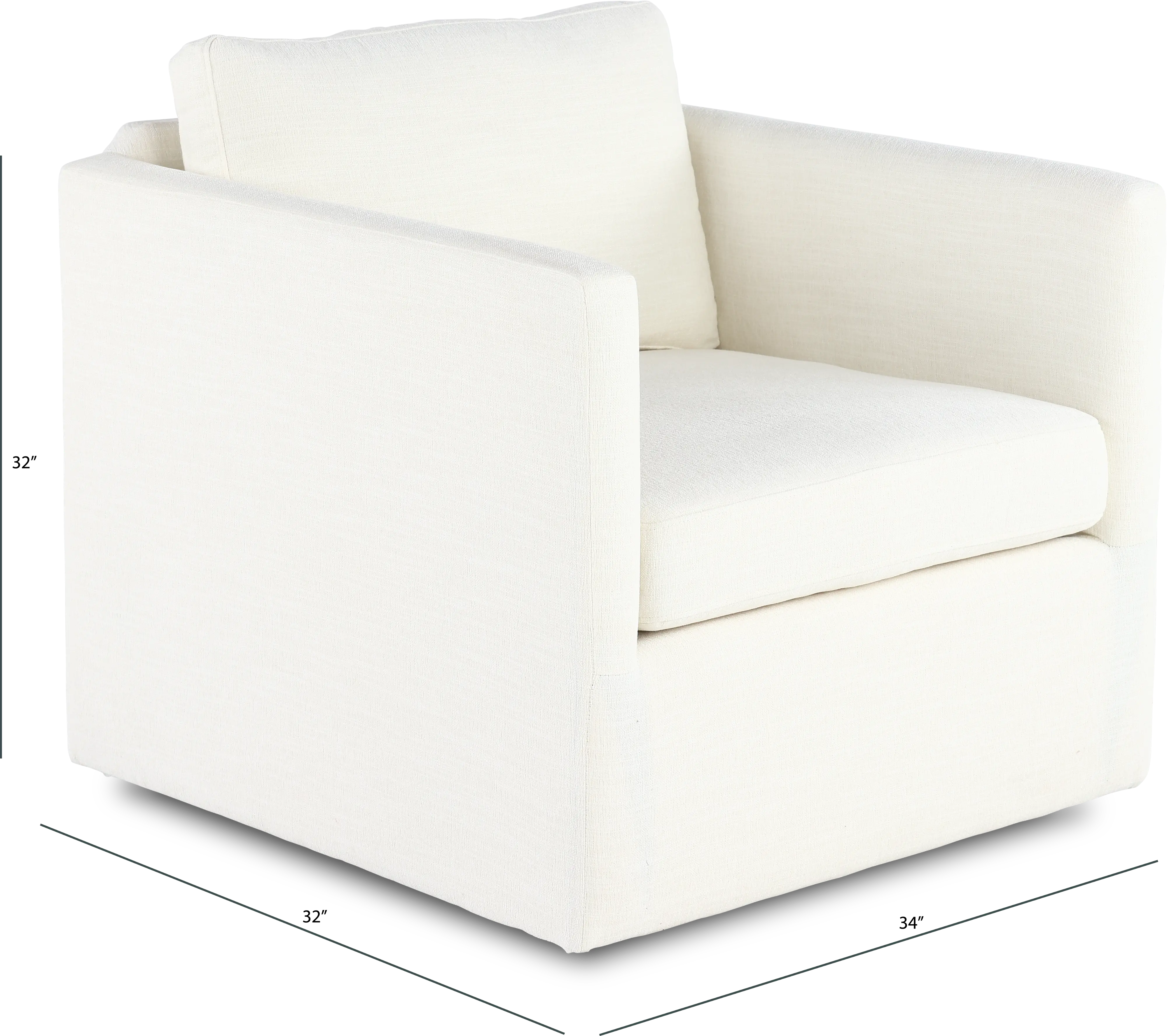 Samson Ivory Swivel Chair-3