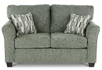 WALLOV/DEXEUC Wall St. Green Loveseat