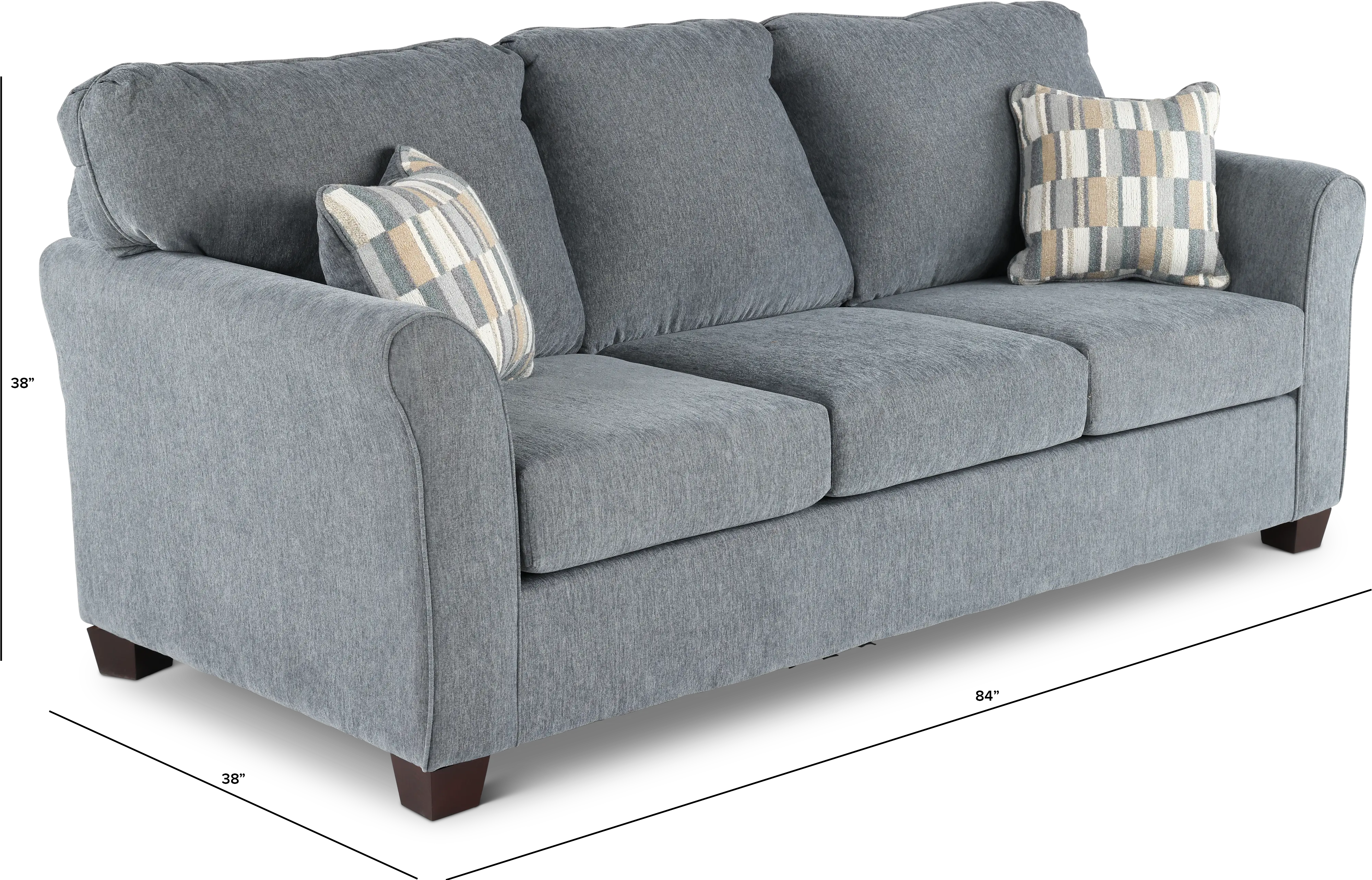 WALSOF/DEXFLI Wall St. Blue Sofa-3