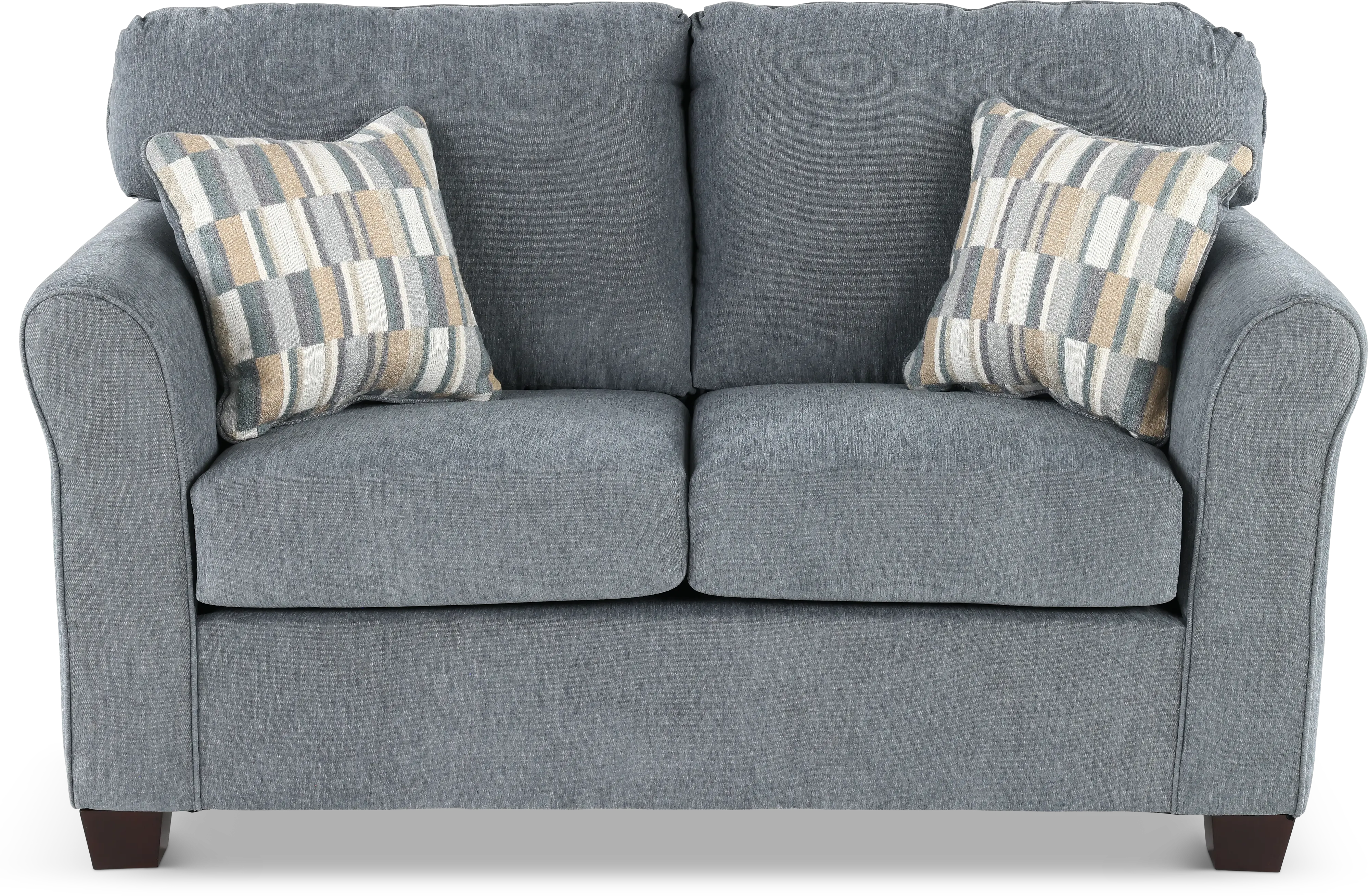 WALLOV/DEXFLI Wall St. Blue Loveseat-1