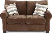 SEALOV/LANDES Seaside Brown Loveseat