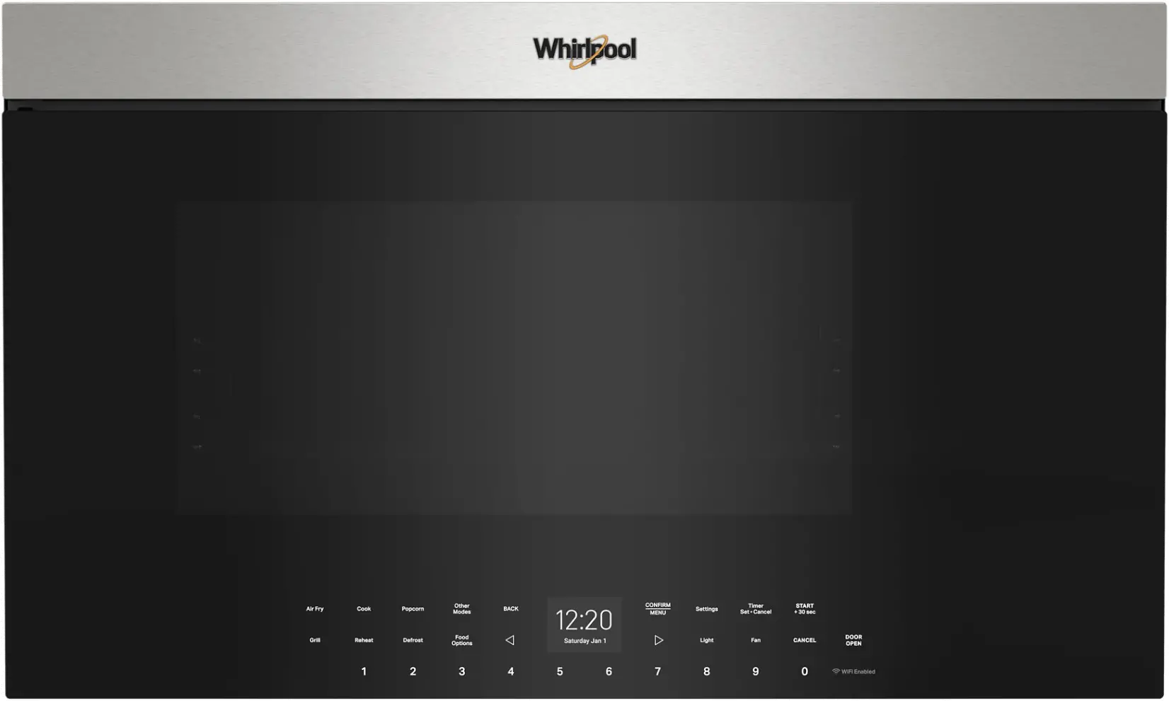 WMMF7330RZ Whirlpool 1.1 Cu Ft Over-the-Range Microwave with Air Fry - Stainless Steel-1