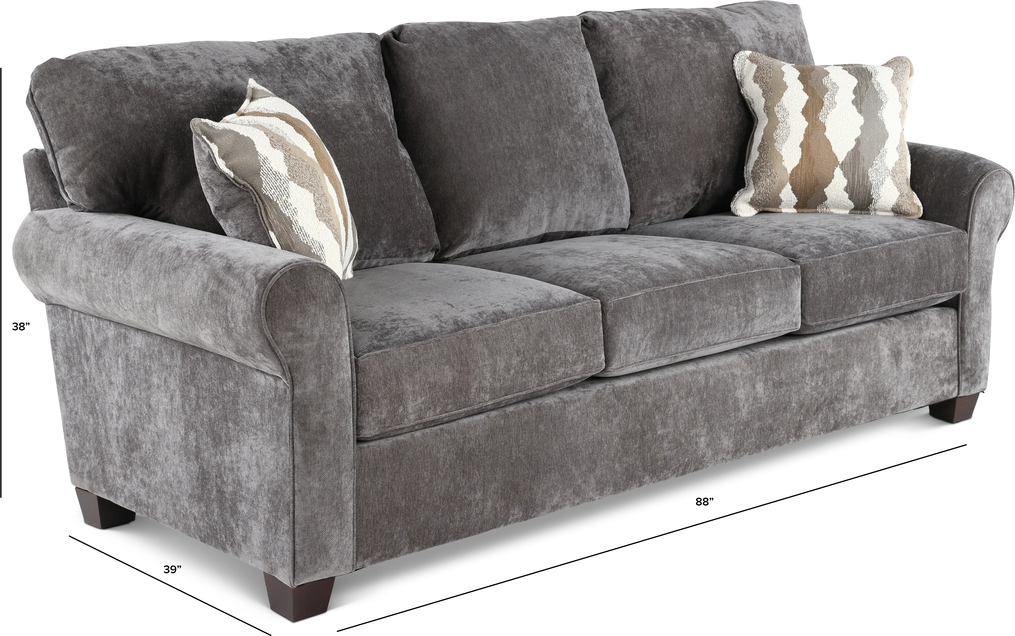 SEASOF/LANGRA Seaside Gray Sofa-3