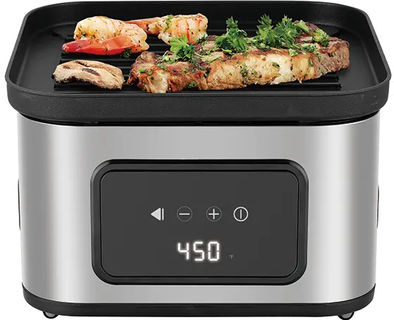 Salton Flip and Cook 3-in-1 Air Fryer, Grill & Dehydrator-3