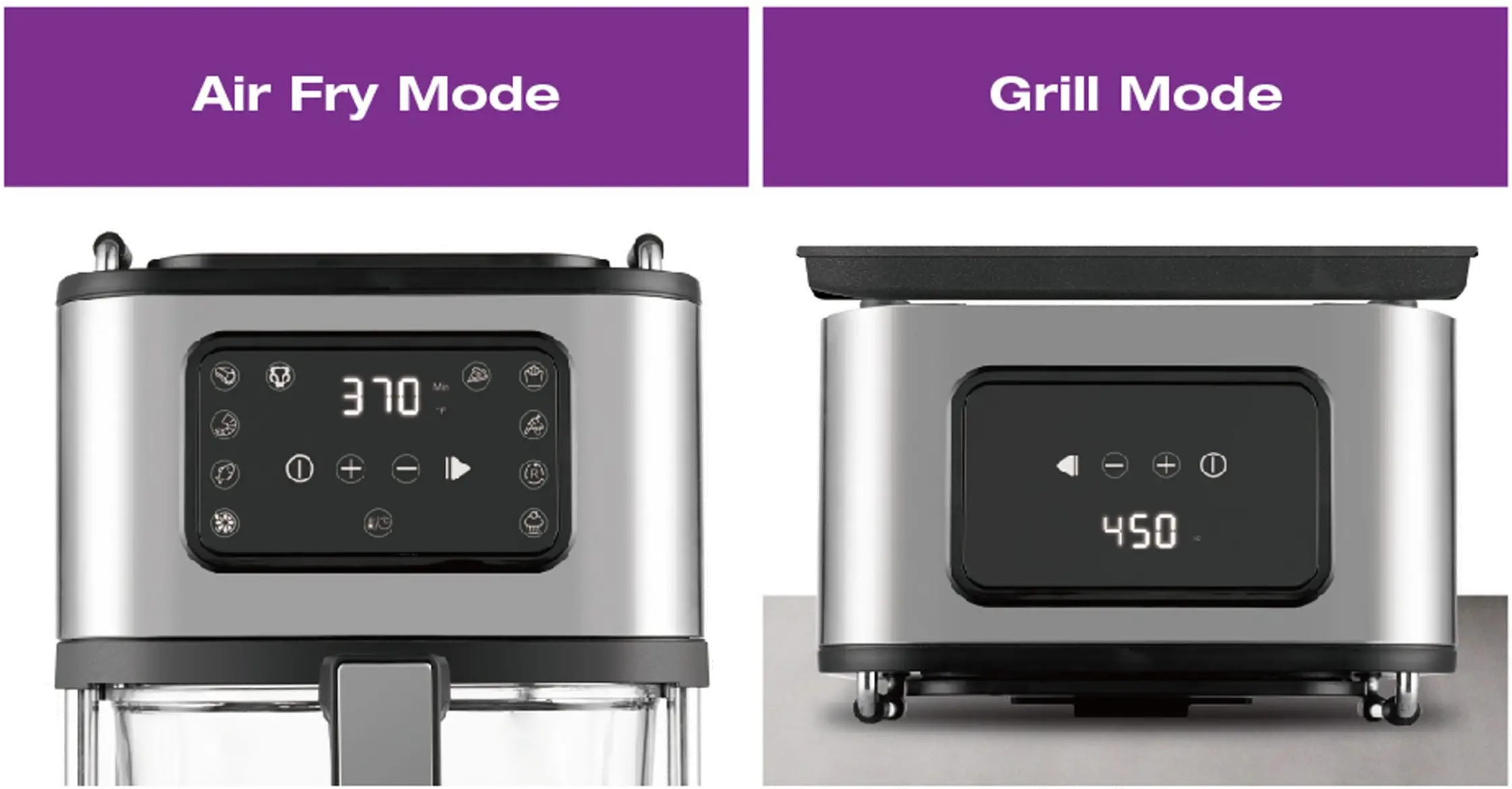 Salton Flip and Cook 3-in-1 Air Fryer, Grill & Dehydrator-2