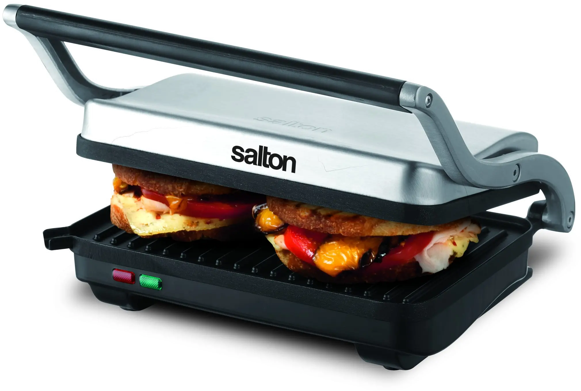 Salton Stainless Steel Panini Grill-1